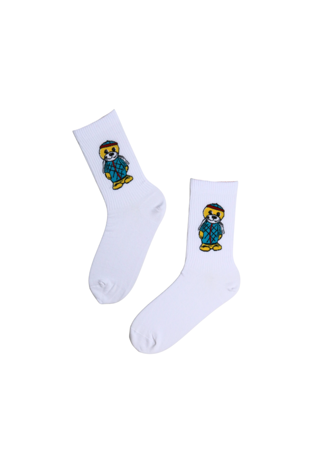 VIDRIK valged puuvillased sokid