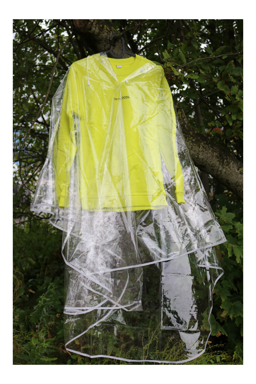 Läbipaistev korduvkasutatav vihmapontšo