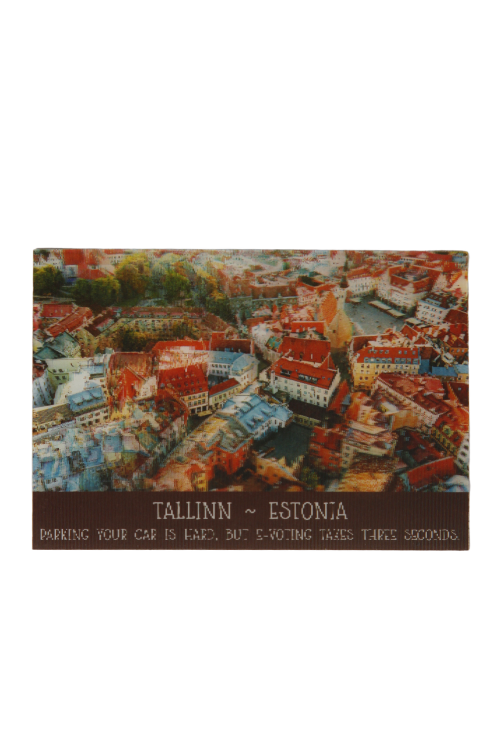 Vanalinna vaatega 3D magnet